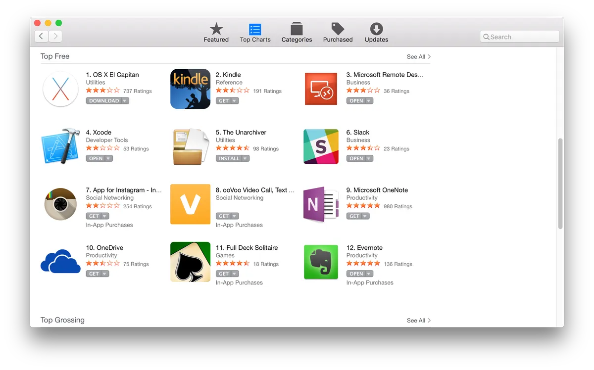 What does Apple's App Store show about Microsoft and other tools