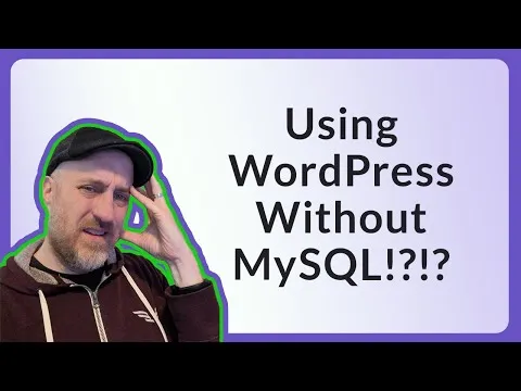 Using WordPress without MySQL?!?!