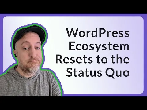 WordPress Resets To The The Status Quo